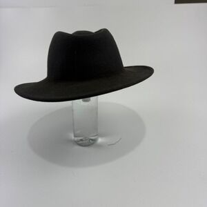 Orvis Brown Felt‎ Fedora Hat Wide Brim Classic Outdoors Style